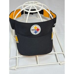 Pittsburgh STEELERS Reebock NFL Black Visor Onfield Football Fan READ